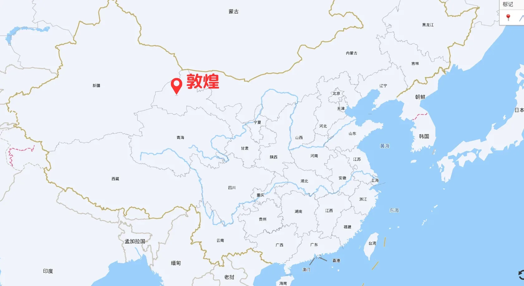 敦煌の場所はどこ?